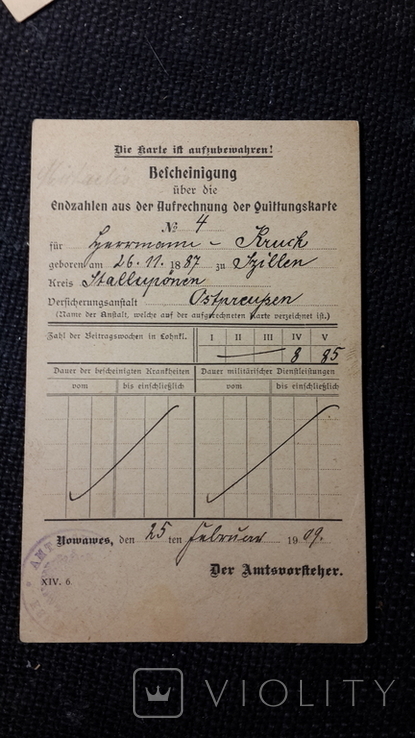 Почтовый конверт + документы и свидетельства Нацистская германия Первая и Вторая мировая, фото №4