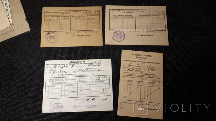 Почтовый конверт + документы и свидетельства Нацистская германия Первая и Вторая мировая, фото №6