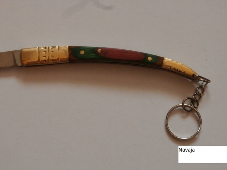 Складной нож Наваха (Navaja) 20 см,нож брелок с кольцом для туриста,охотника, photo number 3