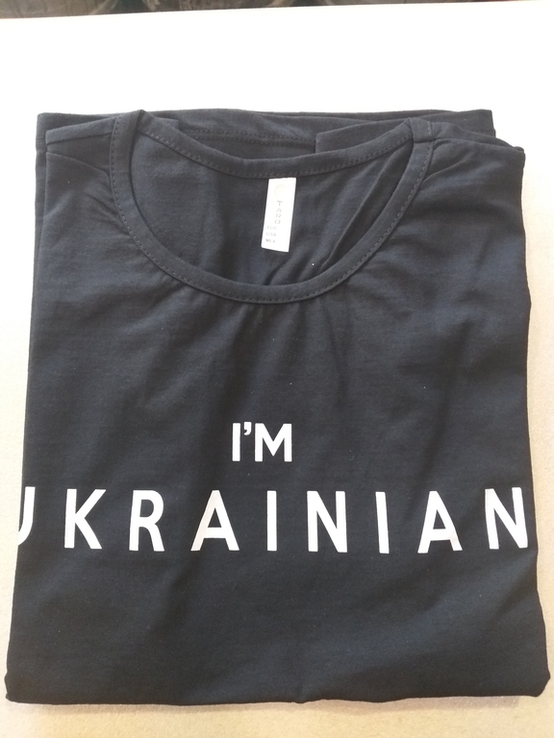 Патриотическая женская футболка. I M UKRAINIAN. М., фото №7