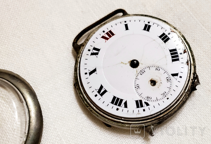 World War I wristwatch with Swiss enamel dial, photo number 4