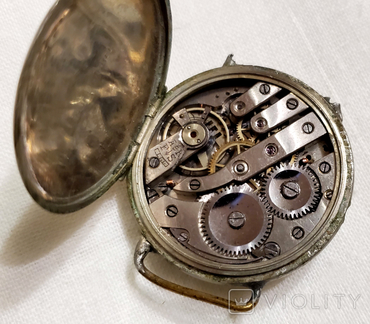 World War I wristwatch with Swiss enamel dial, photo number 7