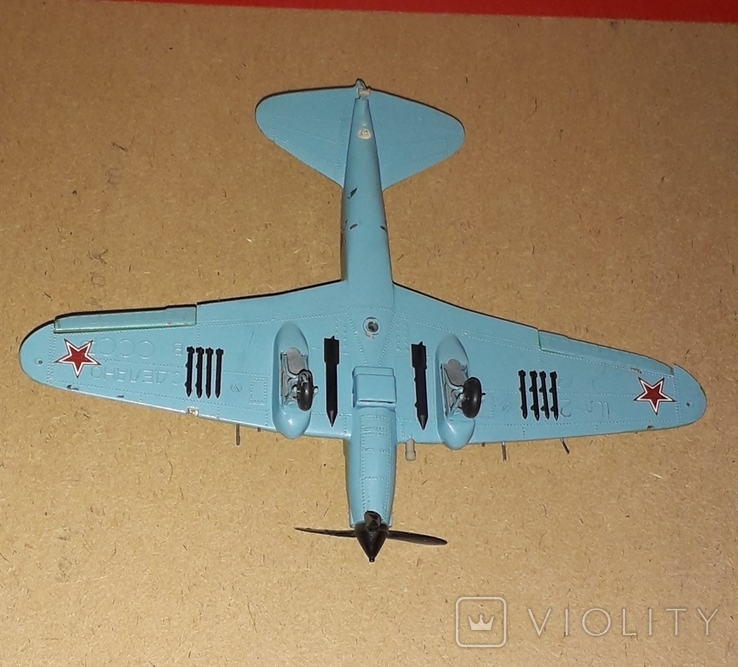 Легендарный штурмовик ВОВ 1941 г. ИЛ-2 маштаб 1:72 Сделано в СССР, фото №5