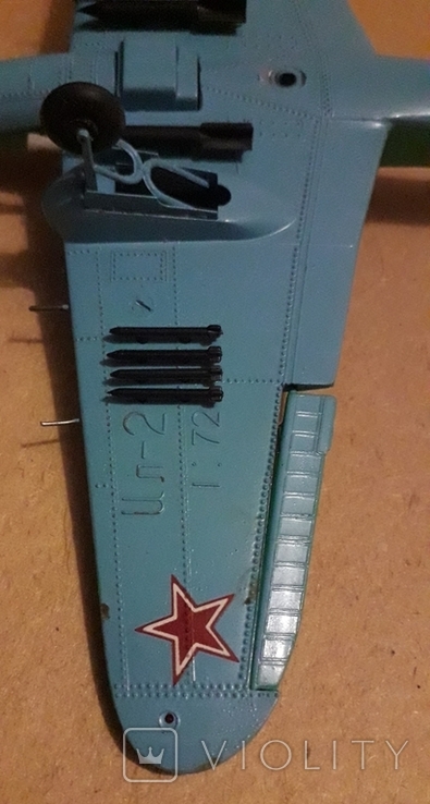 Легендарный штурмовик ВОВ 1941 г. ИЛ-2 маштаб 1:72 Сделано в СССР, фото №9