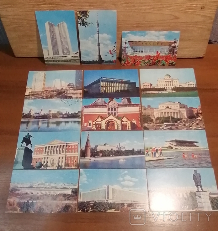Комплект листівок часів СРСР, Москва, 1976 рік, фото №8