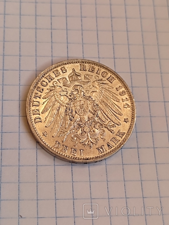 3 марки 1914 Людвига ІІІ. Бавария., фото №4