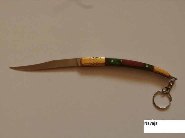 Складной нож Наваха (Navaja) 18 см,нож брелок с кольцом для туриста,охотника, фото №2