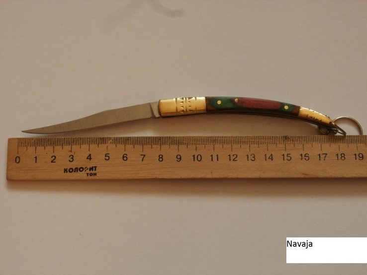 Складной нож Наваха (Navaja) 18 см,нож брелок с кольцом для туриста,охотника, photo number 7