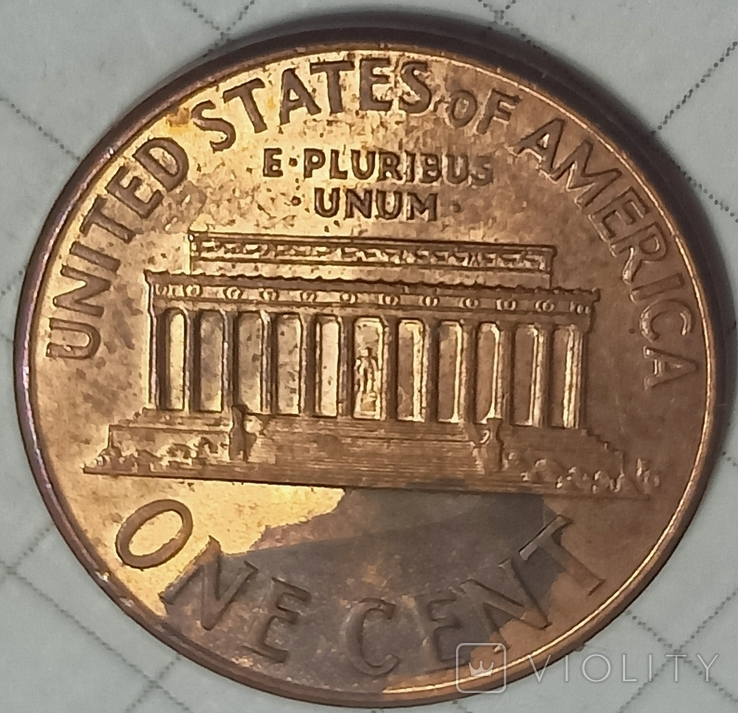 США 1 цент 2000 D, фото №3