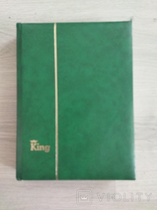 Альбом для марок,кляссер King зелёный, фото №2