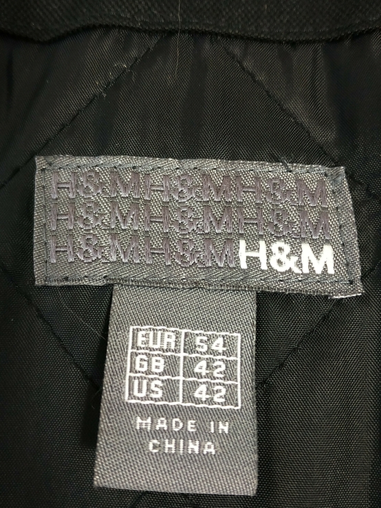 Куртка чоловіча тепла H &amp; M нейлон вовна р-р 54, фото №9