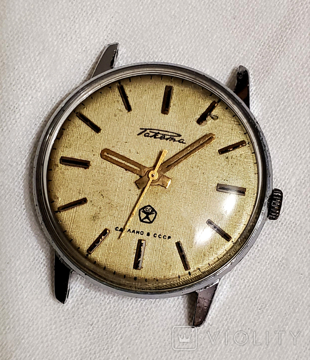 Raketa-Jeans watch in chrome-plated case 19 PChZ stones with the USSR quality mark, photo number 2