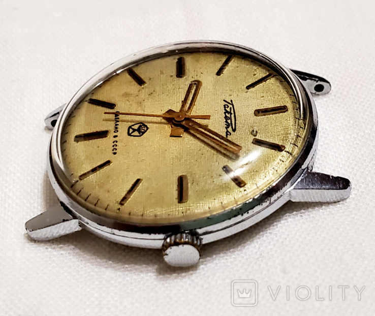 Raketa-Jeans watch in chrome-plated case 19 PChZ stones with the USSR quality mark, photo number 7