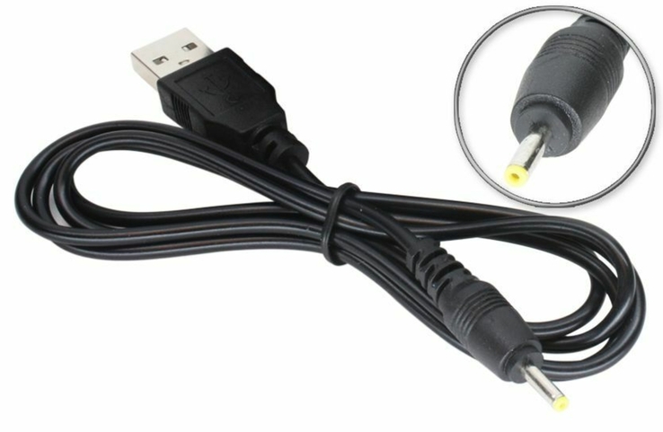 Переходник (кабель) для зарядного устройства 2.5mm x 0.7mm на USB, для эл.книг, планшетов