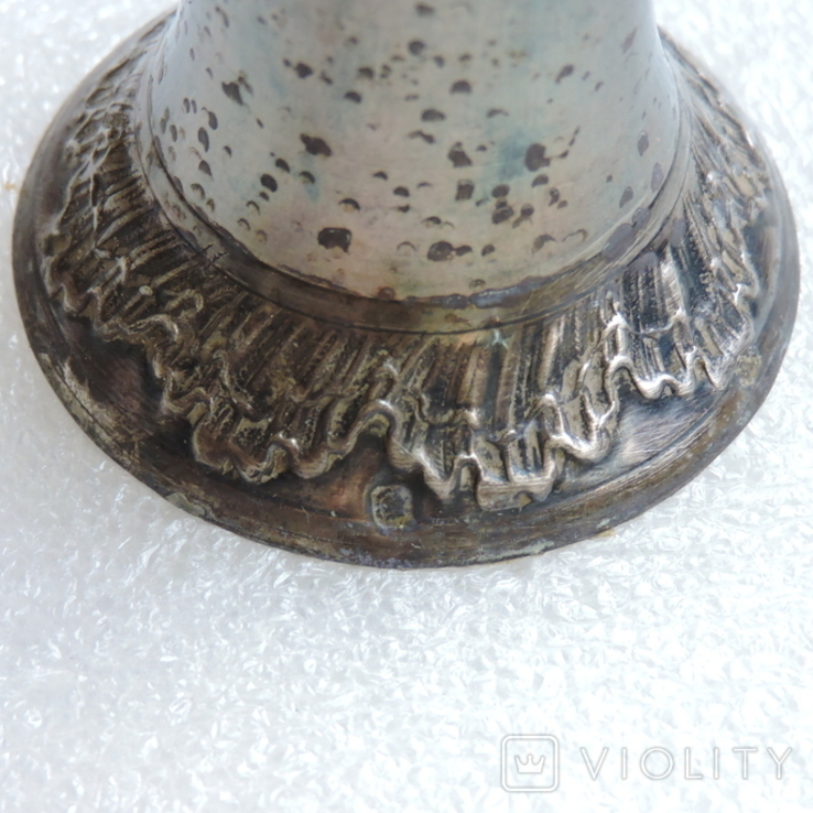 Серебряное горлышкоот графина с пробкой, фото №3