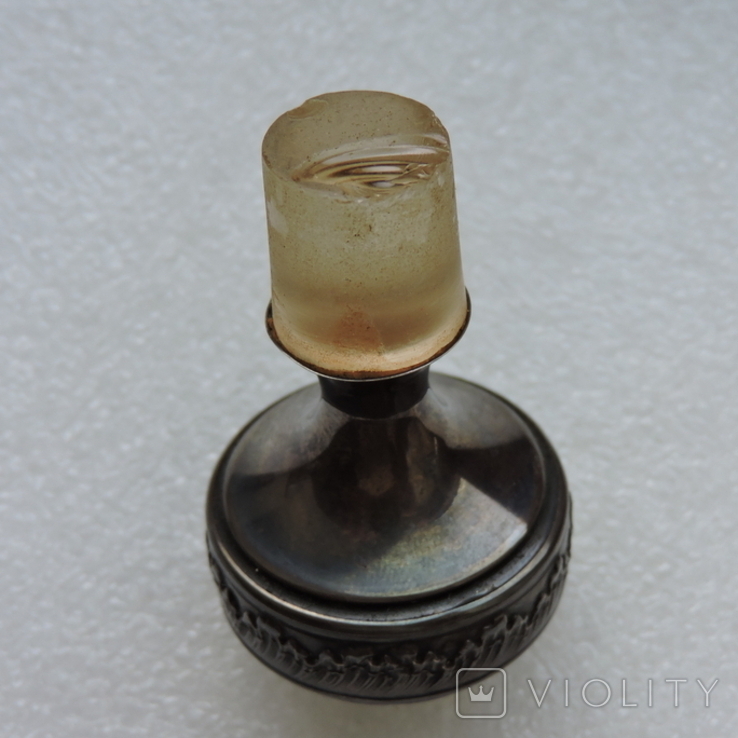 Серебряное горлышкоот графина с пробкой, фото №9
