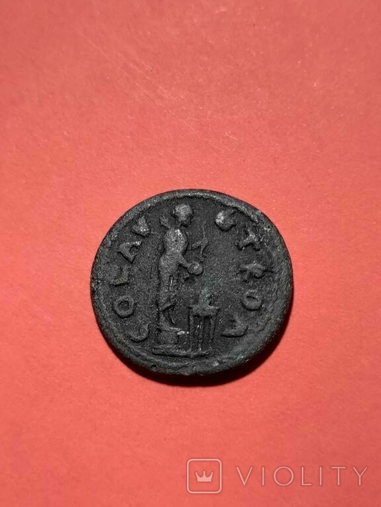 Провінційна бронза, Каракалла, м. Олександрія (Троада), на реверсі зображено Аполлона., фото №2