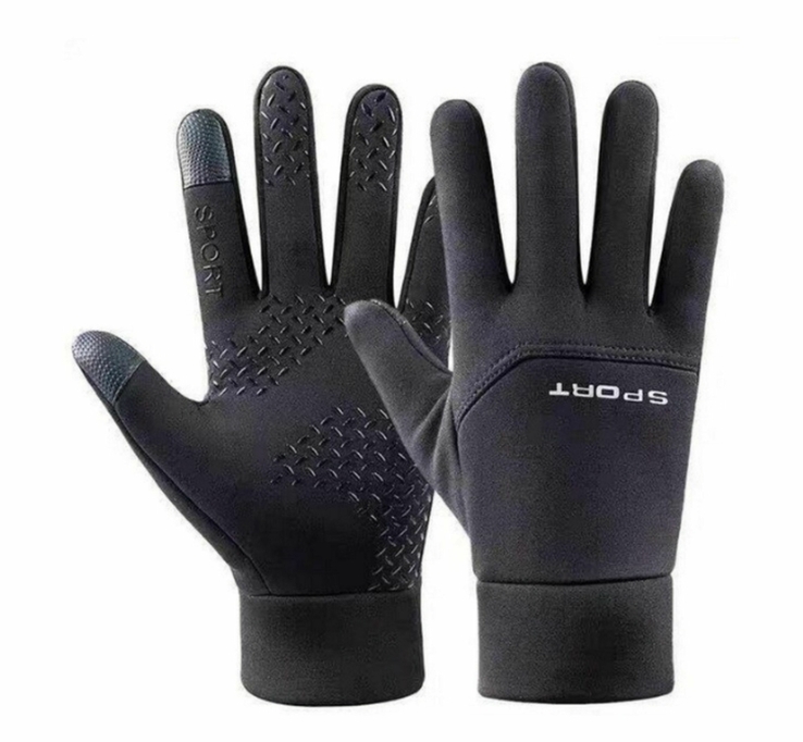 Тактильні сенсорні рукавички Sport колір чорний (розмір L) (1724), photo number 2