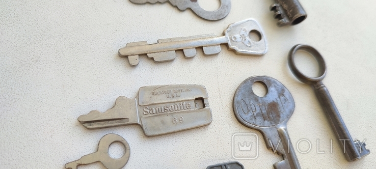 Лот старинных и винтажный ключей, фото №6