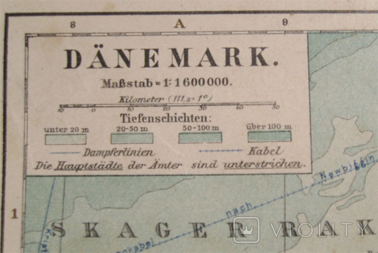 Дания, 1901 г, 242х296 мм, атлас Meyer., фото №3