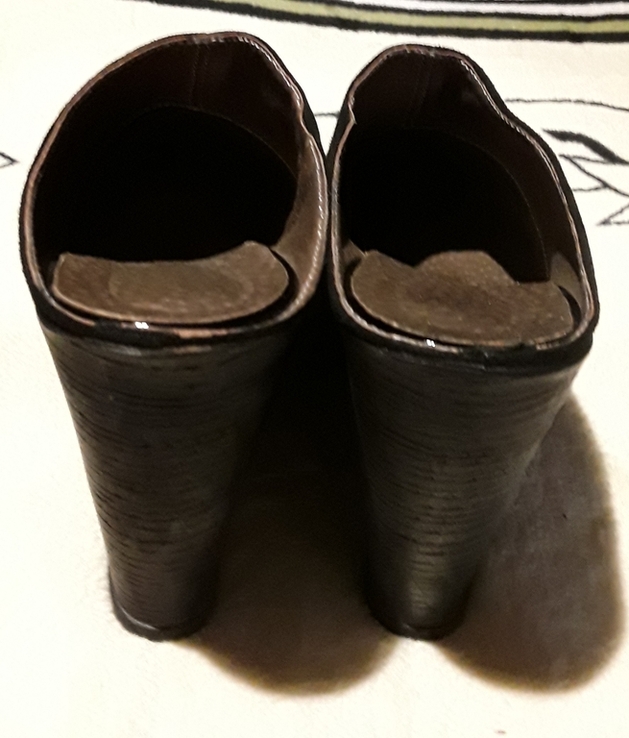 Летние пантолеты черные замшевые, размер 39, numer zdjęcia 6