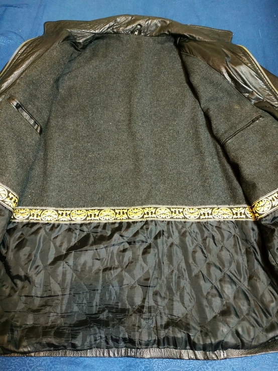 Куртка шкіряна чоловіча утеплена без бірки р-р М, photo number 9