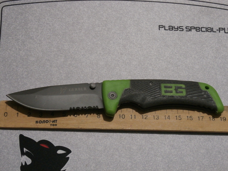 Ніж складний Gerber Bear Grylls Scout Knife 18.5см,серейтор,кліпса для кріпленя, фото №6