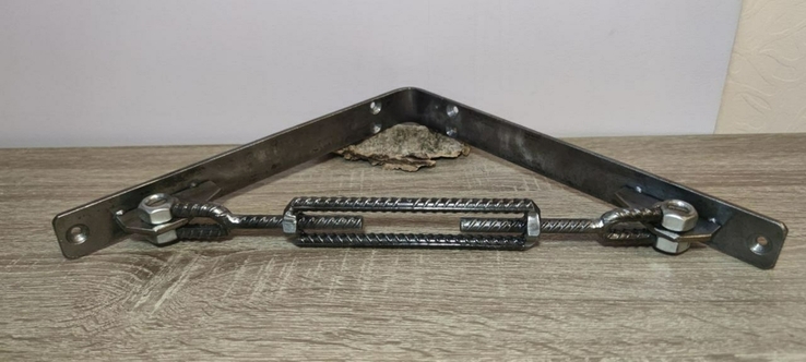 Декоративний кований кронштейн зі сталі. Металевий кронштейн, фото №4