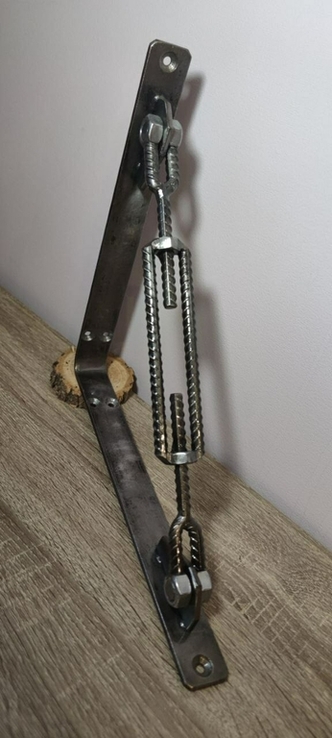 Декоративний кований кронштейн зі сталі. Металевий кронштейн, фото №5