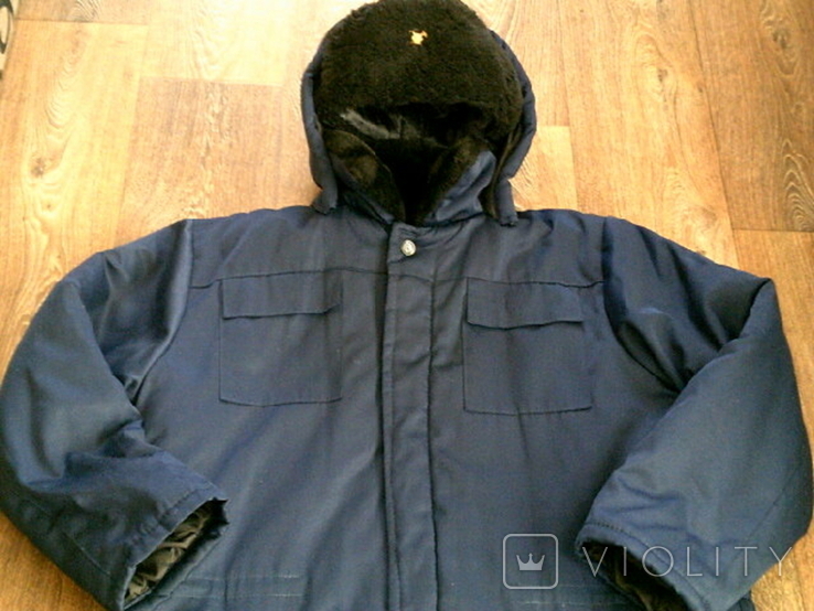 Куртка фуфайка + шапка вушанка - зимовий комплект, фото №3