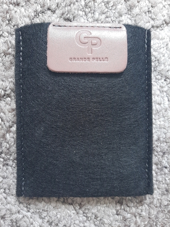 Обкладинка на ID паспорт автодокументи права Grande Pelle 100х70х10 глянцева шкіра фрез, numer zdjęcia 9