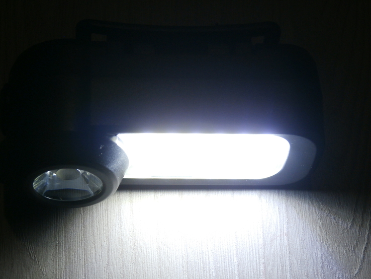 Двойной акумуляторый фонарь на голову Bailong WH-170XRE Q5+COB2,зарядка Micro USB, фото №3