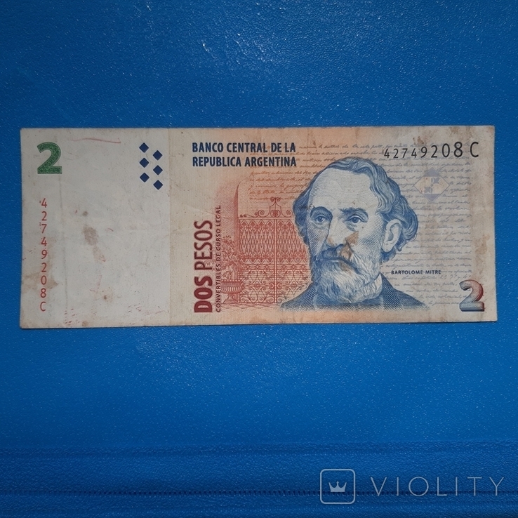 Аргентина 2 песо, фото №3