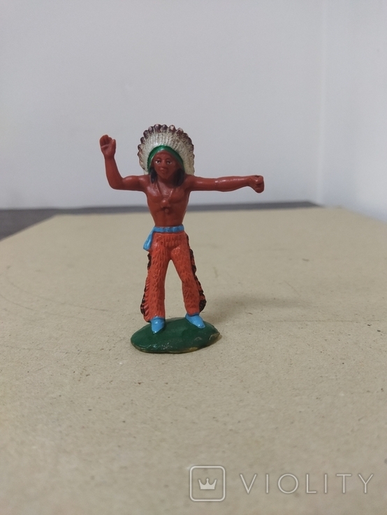 Фігурка солдатик індіанець Німеччина 16, фото №2