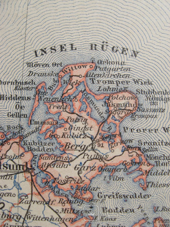 Pommern Померания (ныне- Польша). 1901 г, 242х296 мм, атлас Meyer., фото №9