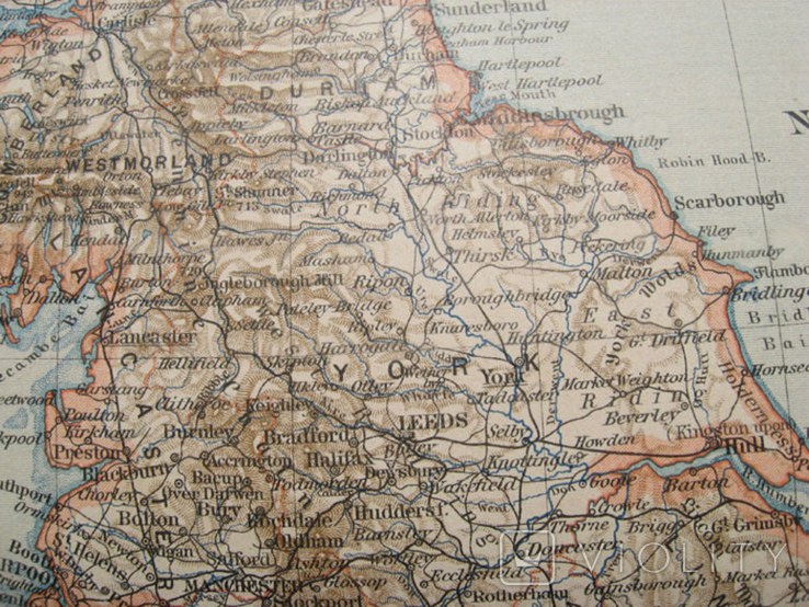 Англия и Уельс. 1901 г, 242х296 мм, атлас Meyer., фото №5