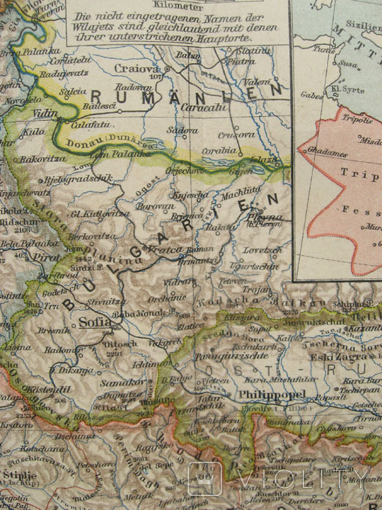 Турция, европейская часть. 1901 г, 242х296 мм, атлас Meyer., фото №6