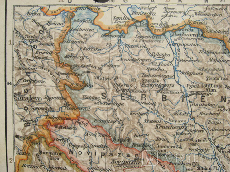 Турция, европейская часть. 1901 г, 242х296 мм, атлас Meyer., фото №8