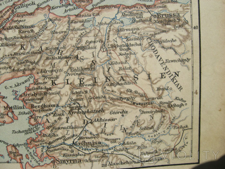 Турция, европейская часть. 1901 г, 242х296 мм, атлас Meyer., фото №9