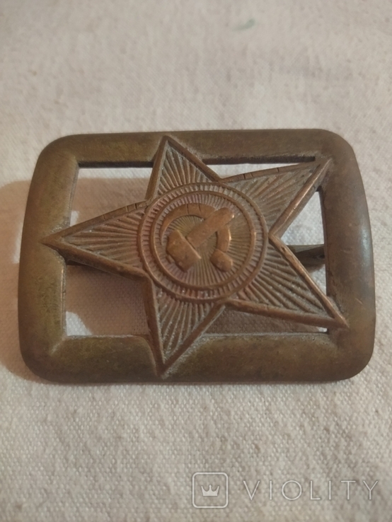 Buckle of the Red Army Pryag 1935 Copper, photo number 4