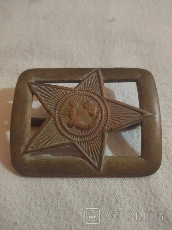 Buckle of the Red Army Pryag 1935 Copper, photo number 5