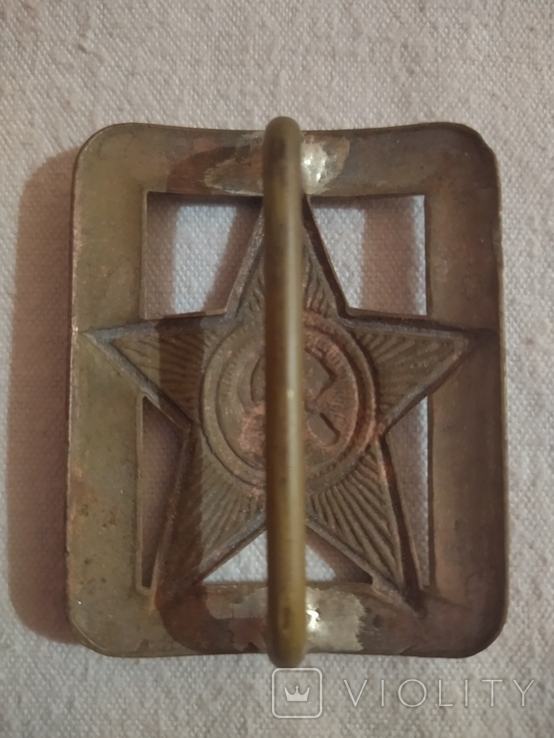 Buckle of the Red Army Pryag 1935 Copper, photo number 7