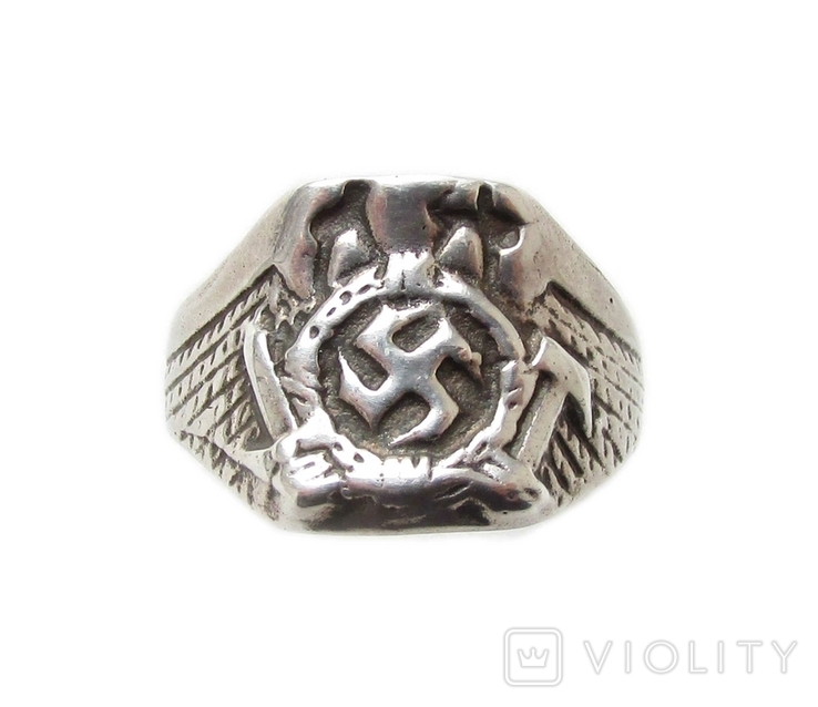 III REICH печатка кольцо перстень Сапер Pionier, копия., фото №3