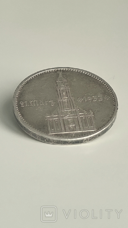 5 марок 1934, Кирха с датой, (F), фото №5