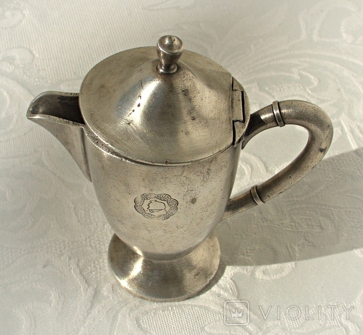 Vintage Soviet Cupronickel Coffee and Tea Pot.Old Coffee Pot