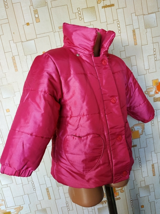 Куртка дитяча утеплена SMILE дівчинка 86 см(1-1.5 років), photo number 3