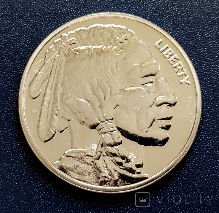 США. Раунд Американский Буффало. 1 oz American Buffalo Silber