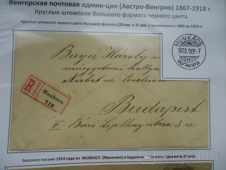 Закарпаття 1867/1918 р штемпеля виставочний лист №28, фото №3