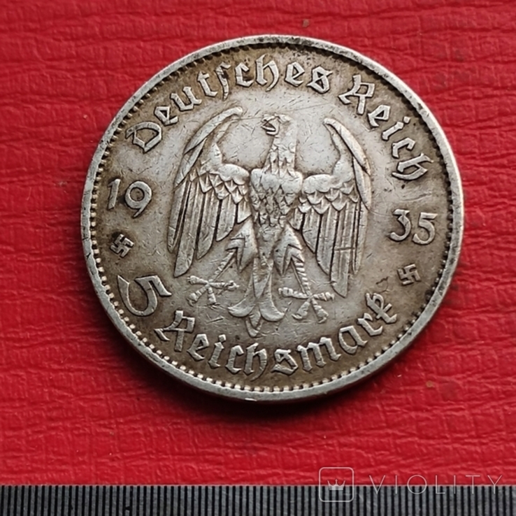 5 рейхсмарок 1935 (А) кірха, фото №9