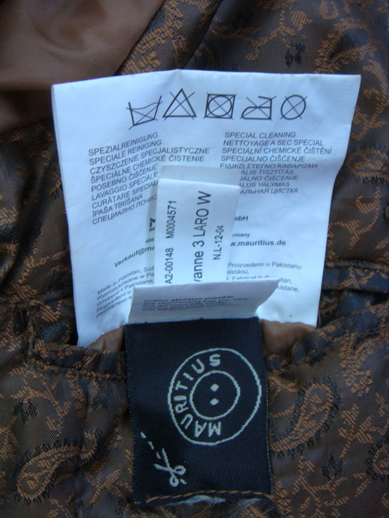 Женская кожаная куртка MAURITIUS , мягкая кожа, тонкое утепление, на 44 размер., photo number 8